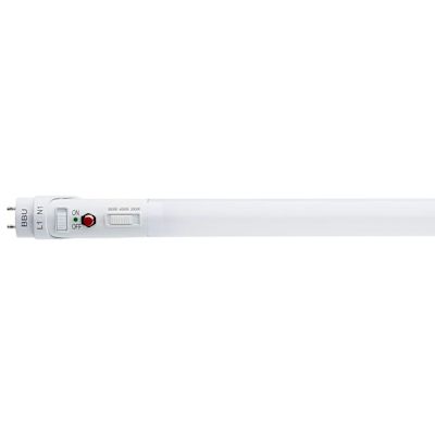 SATCO 48" T8 Led, G13, Ballast Bypass With Battery Backup, Selectable Cct, 15w