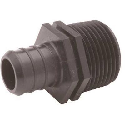 Zurn Polymer Male Pipe Thread Adapter 3/4 in. Barb x 3/4 in. MPT, Lead Free