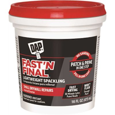 DAP Fast 'N Final 16 oz. White Lightweight Spackling