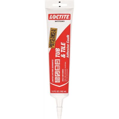 Loctite Polyseamseal 5.5 fl. oz. White Tub and Tile Adhesive Caulk (12-Pack)