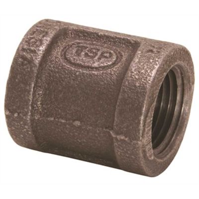 ProPlus 1-1/2 x 1-1/4 in. Black Malleable Reducing Coupling