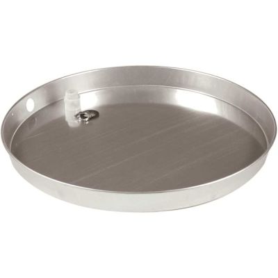 Camco 20 in. I.D. Aluminum Water Heater Drain Pan with PVC Fitting
