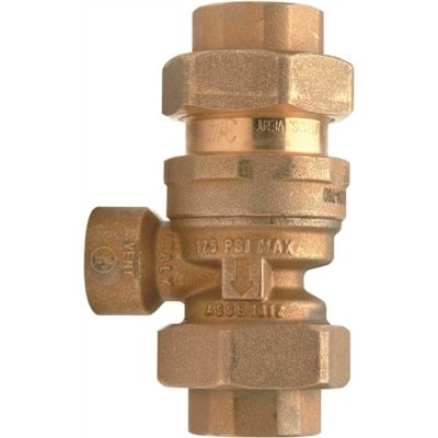 Wilkins 1/2 in. Bronze Dual Check Valve Backflow Preventer with Atmospheric Venting