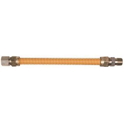Watts Gas Connector Coated 5/8 in. Stainless Steel 1/2 in. M x 1/2 in. M x 24 in.