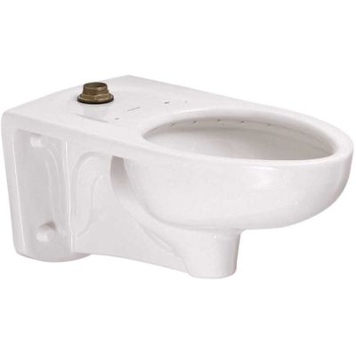 American Standard Afwall FloWise ADA Retrofit 1.28 GPF/1.6 GPF Elongated Top Spud Toilet Bowl Only in White