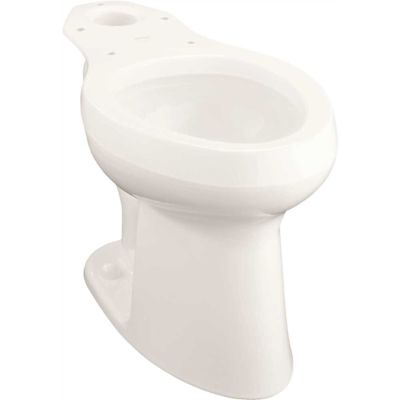 KOHLER Highline Pressure Lite 12 in. Rough In Elongated Chair Height Toilet Bowl Only in White, Seat Not Included