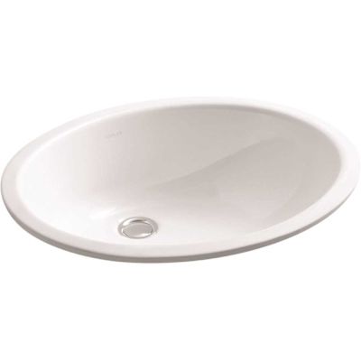 KOHLER Caxton 19-1/4 in. Oval Vitreous China Undermount Bathroom Sink in White