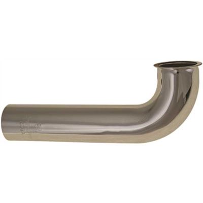Premier Waste Arm 1-1/2 in. x 7 in. Brass 22-Gauge Direct Connect Chrome