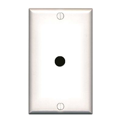 Preferred Industries White 1-Gang 1-Phone/1-Coaxial Wall Plate (1-Pack)