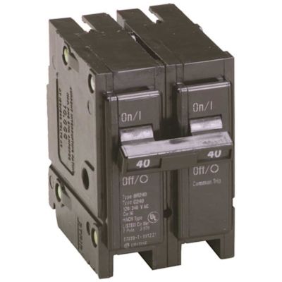 Eaton BR 40 Amp 120/240 Volts 2-Pole Circuit Breaker