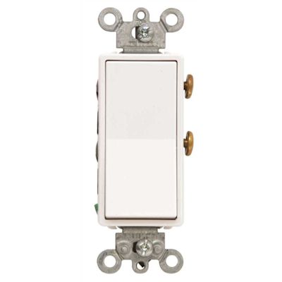 Leviton 120/277-Volt 15 Amp 4-Way Decora Residential Grade AC Quiet Rocker Switch, White
