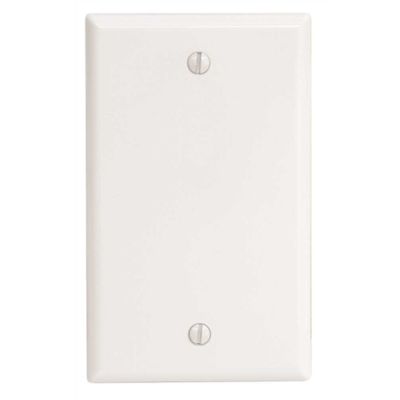 Leviton 1-Gang White Blank Plate Plastic Standard Wall Plate (1-Pack) 88014-W