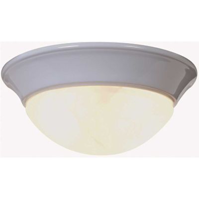 Royal Cove 2-Lights White Flushmount
