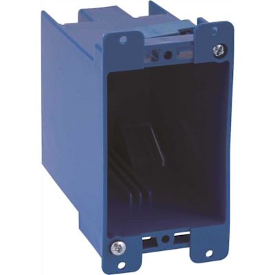 Carlon 1-Gang 20 cu. in. Blue PVC Old Work Electrical Switch and Outlet Box