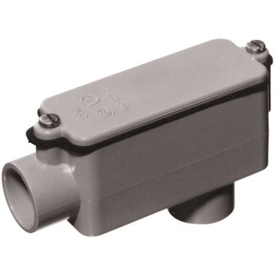 Carlon 1 in. Sch. 40 and 80 Electrical PVC Type-LB Conduit Body (E986F-12-HD)