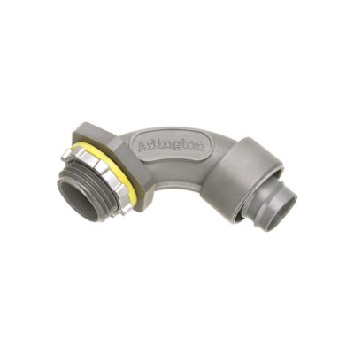 Arlington Industries 1/2 in. Liquid-Tight Arlington Screw-On 90-Degree Non-Metallic Connector