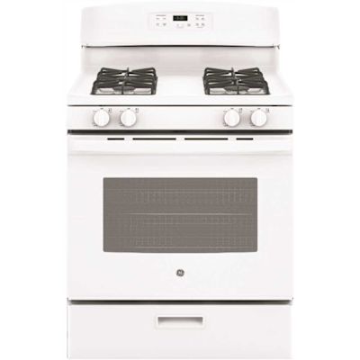 GE 30 in. 4.8 cu. ft. Freestanding Gas Range in White