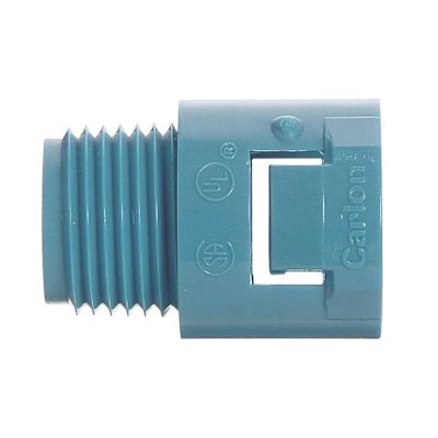 Carlon 3/4 in. Blue PVC ENT 1 Piece Threaded Adapter
