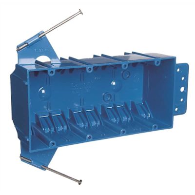 Carlon 4-Gang 60 cu. in. Electrical PVC New Work Electrical Switch and Outlet Box (B455AR-UPC)