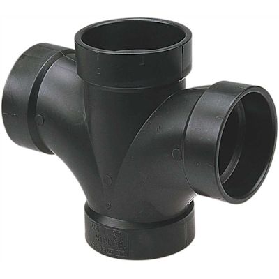 NIBCO 2 in. ABS DWV All Hub Double Sanitary Tee