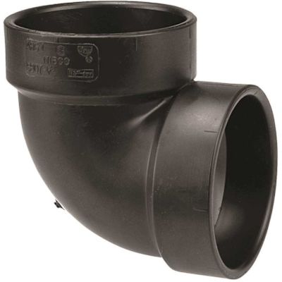 NIBCO 1-1/2 in. ABS DWV 90 Deg. Hub x Hub Vent Elbow