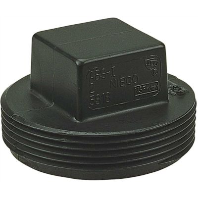 NIBCO 3 in. ABS DWV MIPT Cleanout Plug