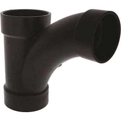 NIBCO 4 in. x 4 in. x 3 in. ABS DWV Hub Sanitary Tee