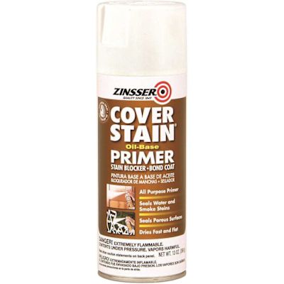 Zinsser Cover Stain 13 oz. White Oil-Based Interior/Exterior Primer and Sealer Spray