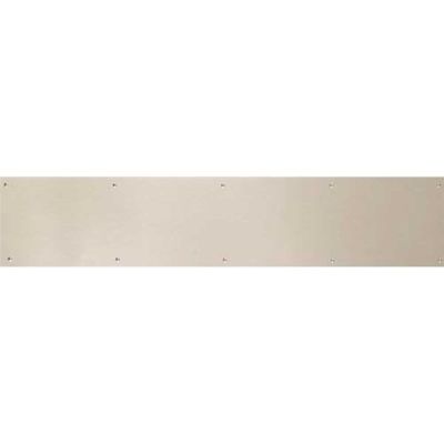 Don-Jo SATIN NICKEL ALUMINUM DOOR KICK PLATE 6 IN. X 34 IN.