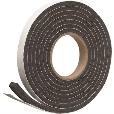Frost King 3/4 in. x 5/16 in. x 10 ft. Black Rubber Foam Weatherseal Tape