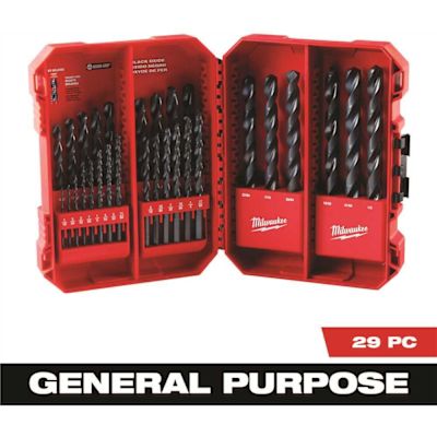 Milwaukee Black Oxide Drill Bit Set (29-Piece)