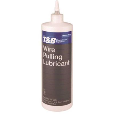 THOMAS & BETTS 1 Qt. Yellow Wire Pull Lubricant with 3.25 in. Dia Bottle