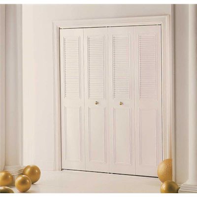 Dunbarton Corporation DUNBARTON THE CLASSIC METAL BI-FOLD DOOR, IVORY, 4 PANEL, 60X96 IN.
