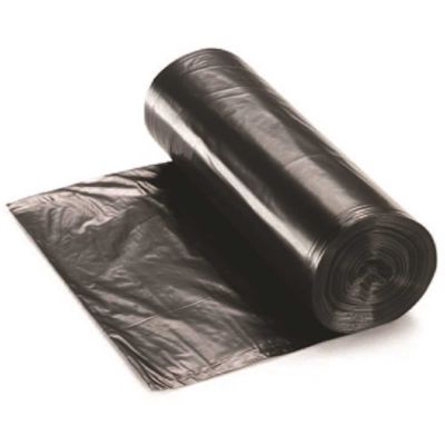 Renown Can Liner, 60 Gal., 1.2 Mil, Low-Density, Black, 38" X 58", 100/Case