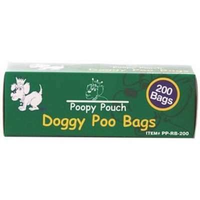 Poopy Pouch Universal Pet Waste Disposal Replacement Bags (200 Bags per Roll, 10 Rolls per Case)