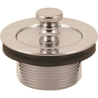 ProPlus Lift-and-Turn Tub Stopper Assembly for Gerber 1-7/8 in. 11.5 TPI in Polished Chrome