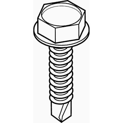 Lindstrom #8 x 1/2 in. External Hex Head Self Drilling Screws (100 per Pack)