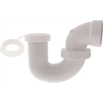 NIBCO 1-1/2 in. or 1-1/2 in. x 1-1/4 in. PVC DWV Hub x Slip-Joint P-Trap
