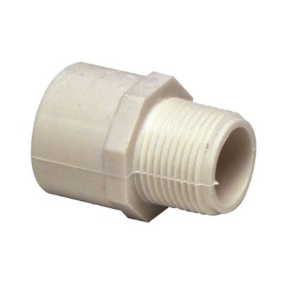 Mueller Streamline 3/4 in. x 1/2 in. PVC Schedule 40 Slip x MIPT Reducing Male Adapter