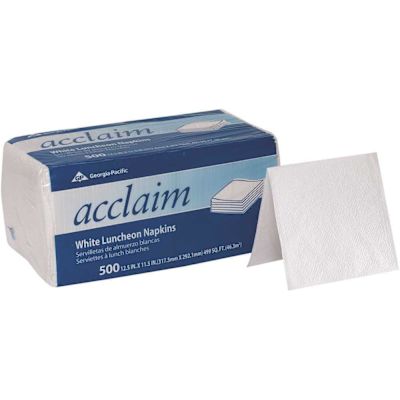 DIXIE 1/4 Fold 1-Ply Luncheon 12.5 in. x 11.5 in. White Paper Paper Napkins (6,000 Per Case)