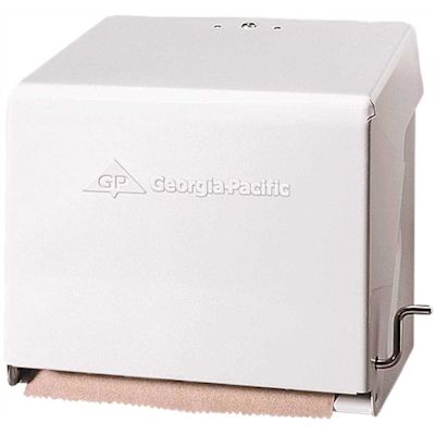 Georgia-Pacific White Crank Roll Towel Dispenser