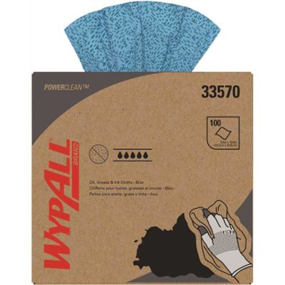 WYPALL Disposable Low-Lint Industrial Cleaning Wipes (5 Pop-Up Boxes/Case, 100-Sheets/Box)