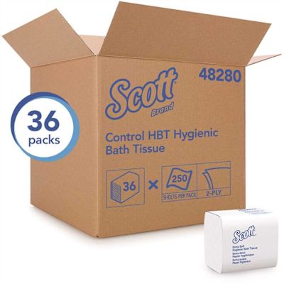 Scott 2-Ply Control Hygienic Bathroom Tissue (250-Sheets/Pack, 36-Packs/Case)