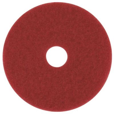 3M 12 in. Red Buffing Floor Pad (5-Count)
