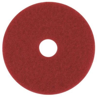 3M 14 in. Red Buffing Floor Pad (5-Count)