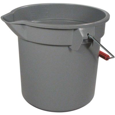 Rubbermaid Commercial Products Brute 14 qt. Gray Heavy-Duty Bucket