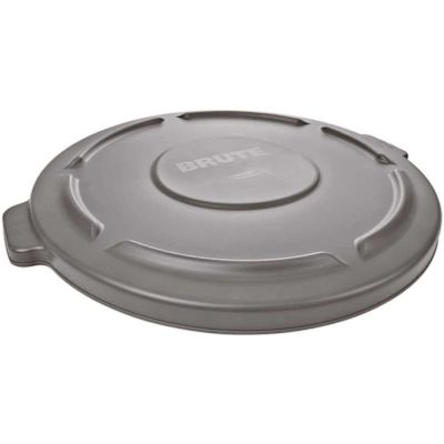 Rubbermaid Commercial Products Lid Only - Brute 44 Gal. Grey Round Vented Trash Can Lid