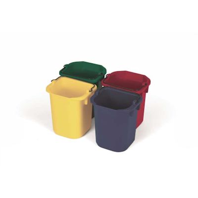 Rubbermaid Commercial Products 1.25 Gal. Multi-Color Plastic Disinfecting Pail (4-Count)