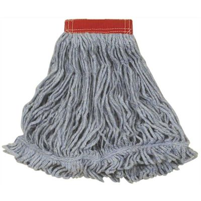 Rubbermaid Commercial Products Super Stitch Blend Large Mop Head Wet Mop, 5 in. Headband in Blue
