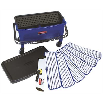 Rubbermaid 18in Microfiber Flat Mop Kit